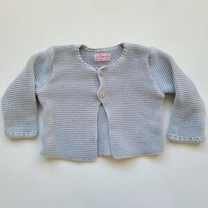 La Coqueta Grey Knit Cardigan